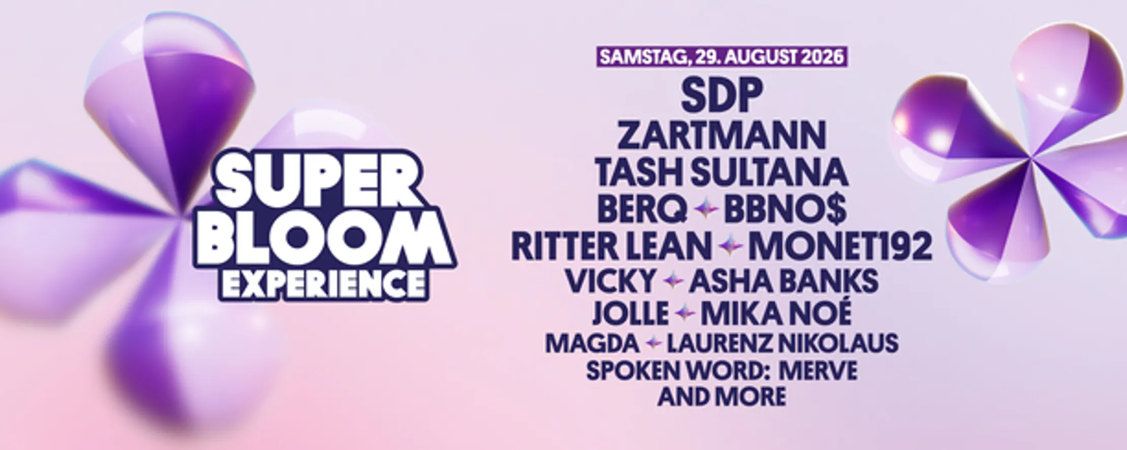 SUPERBLOOM 2026 Experience Day - Samstag