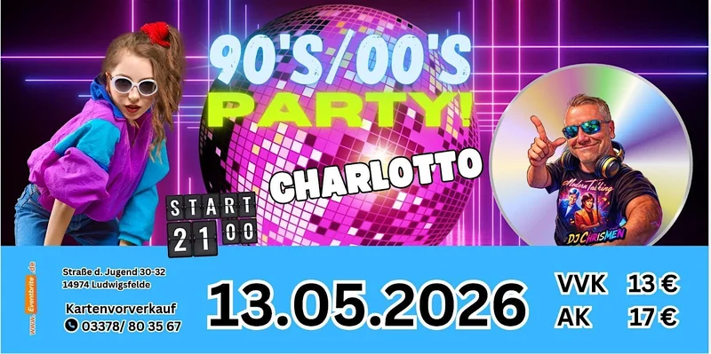 Die Mega 90'er & 2000er Party! Die Mega 90'er & 2000er Party!