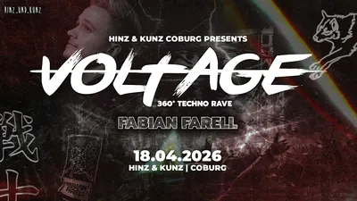 ⚡ VOLTAGE ROOM | 360 GRAD TECHNO RAVE - HINZ&KUNZ COBURG ⚡